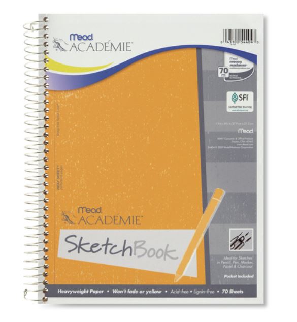 Mead Academy Heavyweight Paper Sketch Journal