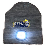 Hat LED Knit- Grey - Rechargeable