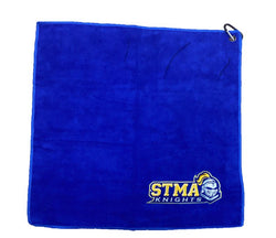 Microfiber Rally/Golf Towel with Carabiner Clip - Royal Blue